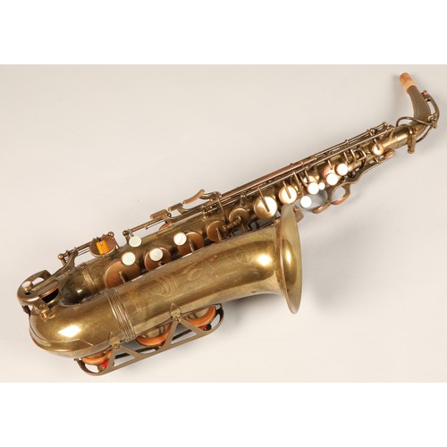 317 - Vito Alto Saxophone, stamped 2688A, engraved VITO  Kenosha, WIS in vintage Vito case