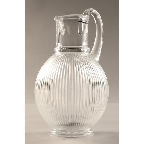 231 - Lalique Langeais Pitcher, etched Lalique France to the base, 22 cm high, in Lalique box