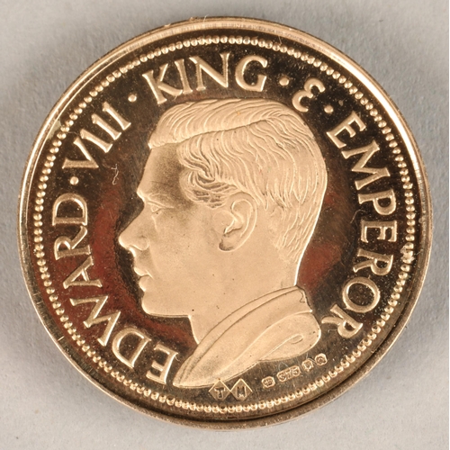 140 - 9ct gold Edward VIII sovereign, 1936, Straits Settlements, 4.74g