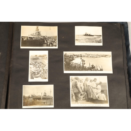 230 - Photographic album 'World Cruise of the British Special Service Squadron 1923-1924' including postca... 