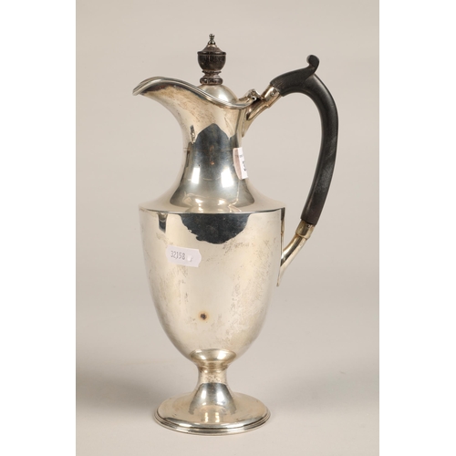 303 - Silver weighted water jug, Sheffield 1897, total weight 530 grams