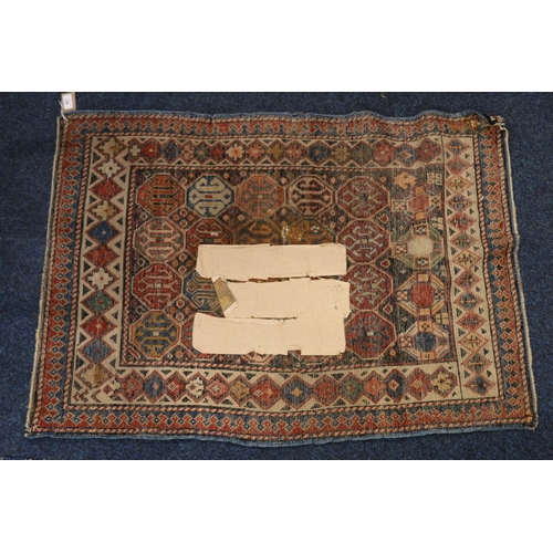 749 - Caucasian prayer rug, 110cm x 75cm