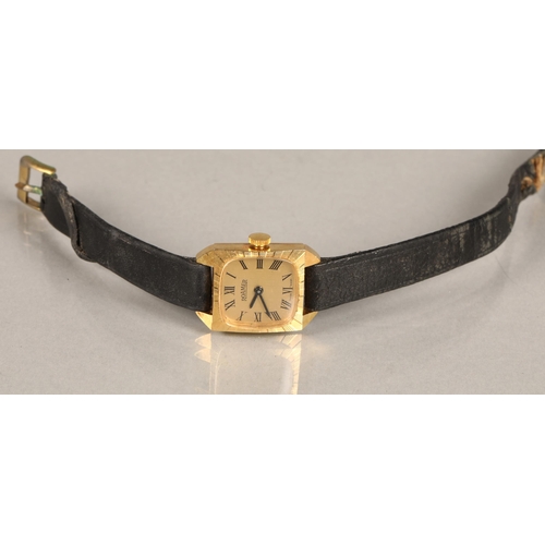 148 - 18 ct gold Roamer ladies wristwatch