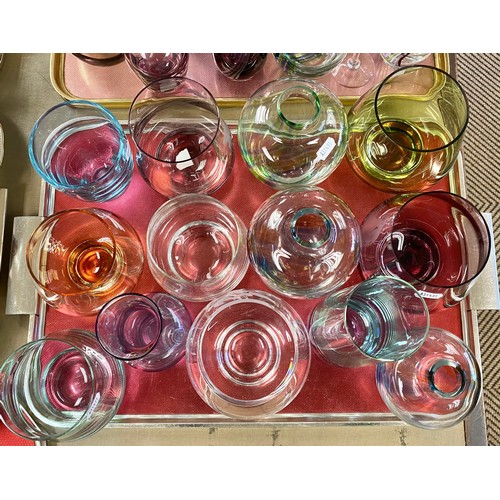 290 - Selection of studio glassware,  including Caithness