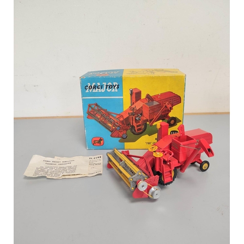 89 - Corgi Toys. No. 1111 Massey Ferguson 780 Combine Harvester. Contained in original box, with two inne... 