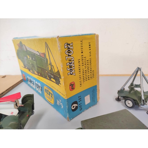 90 - Corgi Toys. Major Gift Set No 9: 'Corporal' Missile, Erector Vehicle, Launcher and Town Truck. Boxed... 