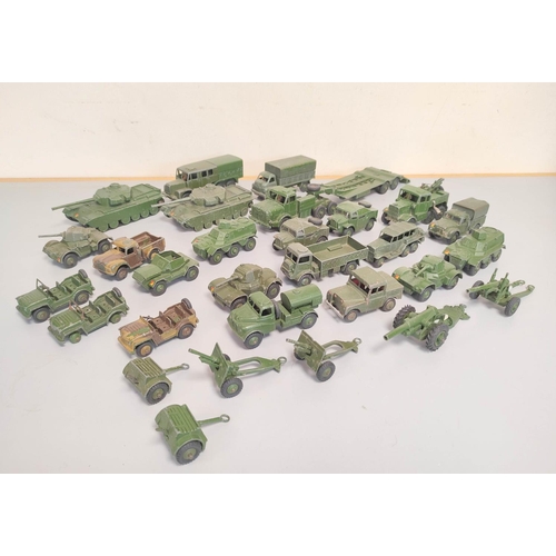 91 - Dinky Toys/Supertoys. A group of die-cast military vehicles to include 2 x 651 Centurion Tanks, 660 ... 