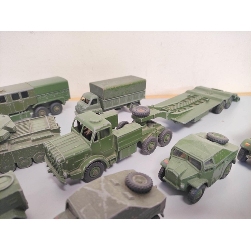 91 - Dinky Toys/Supertoys. A group of die-cast military vehicles to include 2 x 651 Centurion Tanks, 660 ... 