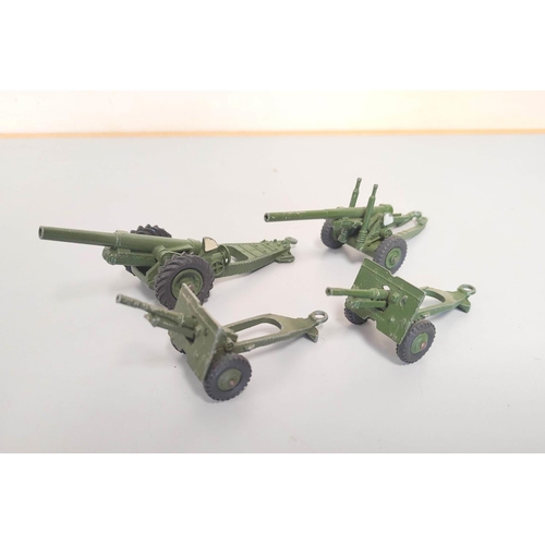 91 - Dinky Toys/Supertoys. A group of die-cast military vehicles to include 2 x 651 Centurion Tanks, 660 ... 