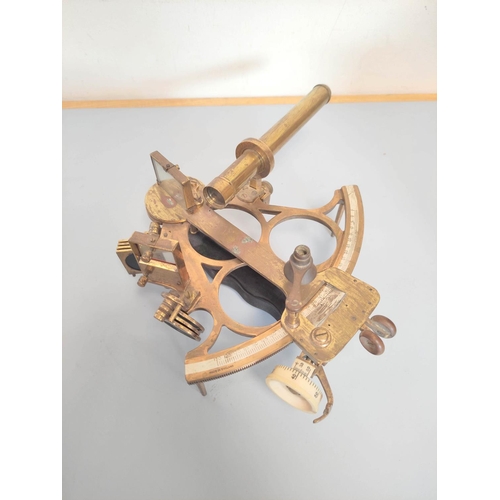 467 - Hughes & Son Limited London, cased sextant no 25277. 