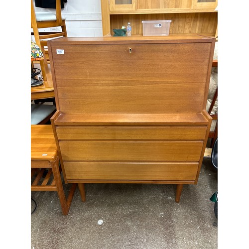 589 - Mid century teak bureau