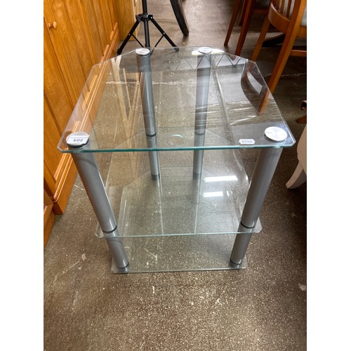 608 - Glass occasional table