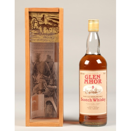 302 - Glen Mhor rare of highland malt scotch whisky, 8 year old,40% vol 75cl, with presentation case.(one ... 