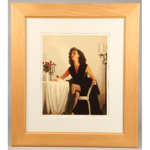 419 - Jack Vettriano OBE  (Scottish born 1951) , framed limited edition print, signed lower right , 