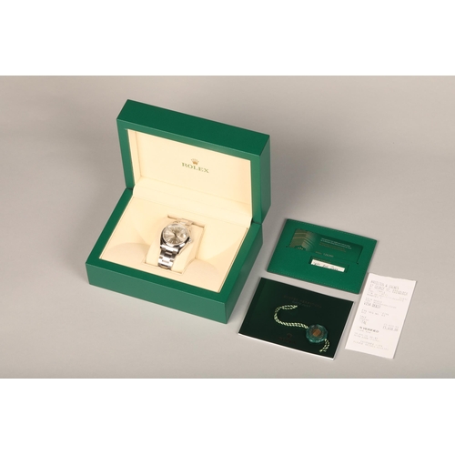 264 - Rolex Oyster Perpetual Datejust gentleman's chronometer wristwatch, the silvered dial with date aper... 