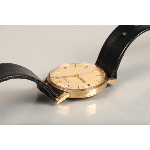 268 - Gents 9ct gold cased Longines wristwatch with champagne dial and seventeen jewel calibre 6942 moveme... 