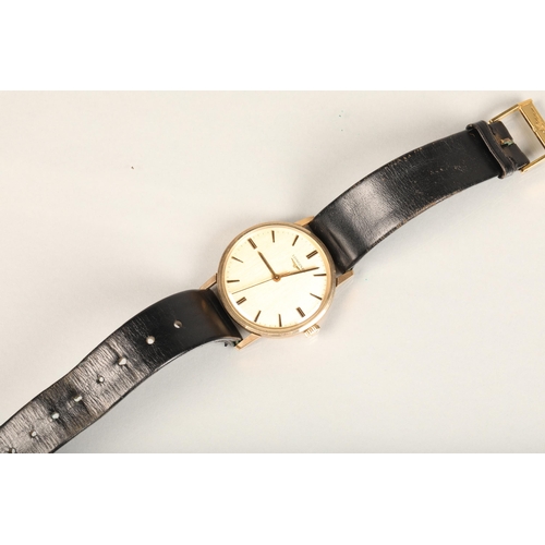 268 - Gents 9ct gold cased Longines wristwatch with champagne dial and seventeen jewel calibre 6942 moveme... 