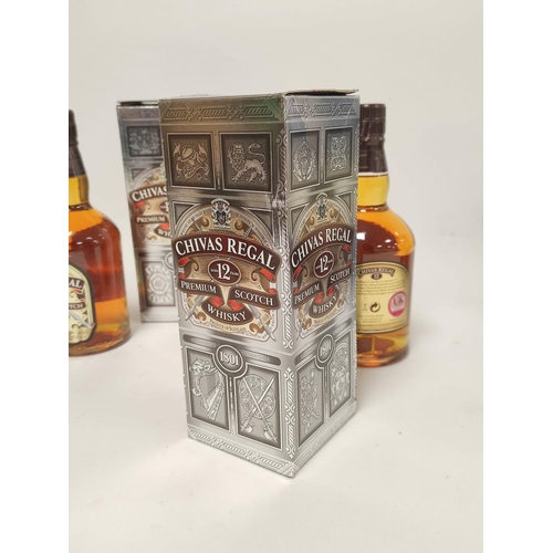 16 - Two bottles of Chivas Regal 12 years old premium Scotch blended whisky, 70cl, 40% vol, boxed. (2)