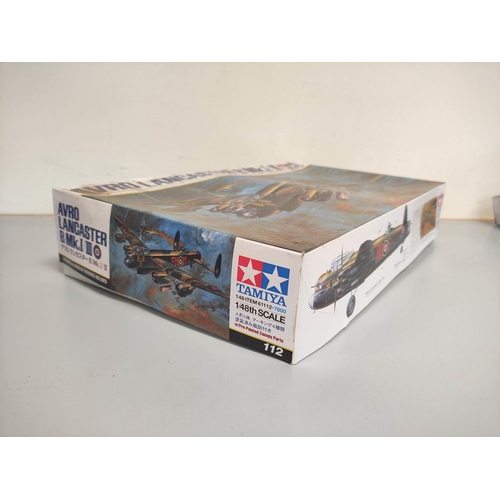 115 - Tamiya. Boxed 1:48 scale Avro Lancaster model aircraft construction kit No.112.  ... 