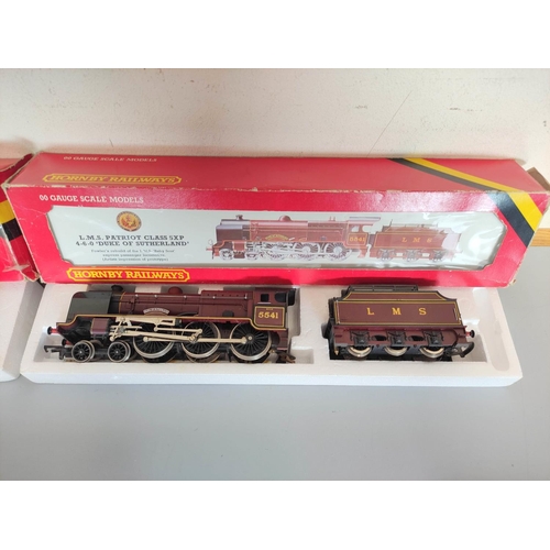 254 - Hornby Railways. Three boxed locomotives to include R311 Patriot Class 5XP 4-6-0 'Duke Of Sutherland... 