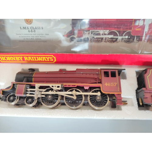 254 - Hornby Railways. Three boxed locomotives to include R311 Patriot Class 5XP 4-6-0 'Duke Of Sutherland... 