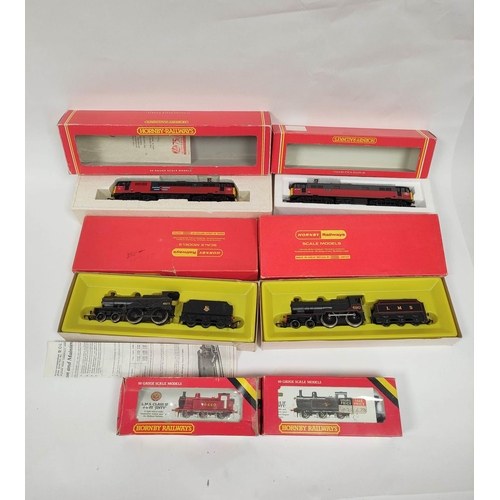 271 - Hornby Railways. Six 00 gauge locomotives to include a Class 2P 4-4-0 690 in LMS Black R450 and anot... 