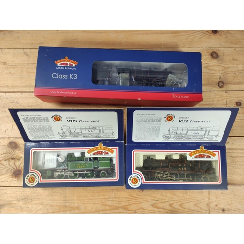 284 - Bachmann Branchline. Three boxed 00 gauge locomotives and tenders to include a Class K3 2-6-0 61869 ... 