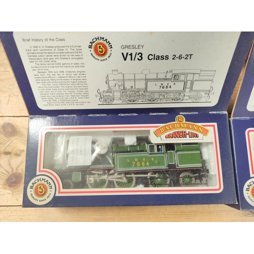 284 - Bachmann Branchline. Three boxed 00 gauge locomotives and tenders to include a Class K3 2-6-0 61869 ... 