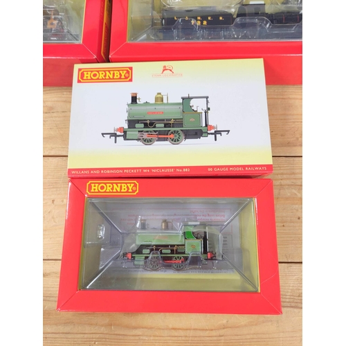 286 - Hornby Railways. Three boxed 00 gauge locomotives to include a Class J36 0-6-0 722 in LNER black R36... 