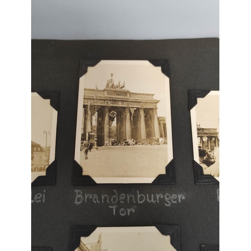 382 - 1930s German photograph collection housed within a Berlin 1936 Olympics album folder. The first thre... 