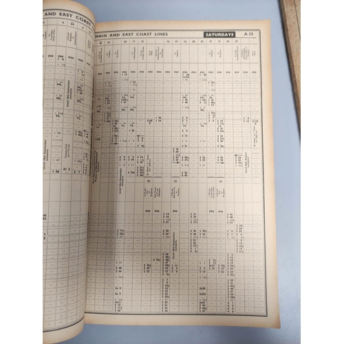 445 - Collection of 1950s-1980s British Rail time tables to include five South Western Division timetables... 