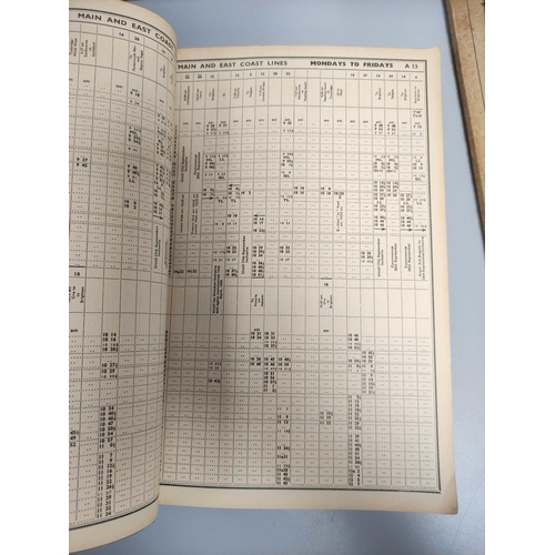 445 - Collection of 1950s-1980s British Rail time tables to include five South Western Division timetables... 