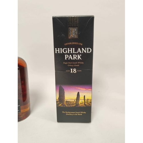 8 - Highland Park 18 years old single malt Scotch whisky from the Orkney Islands, 70cl, 43% vol, boxed.