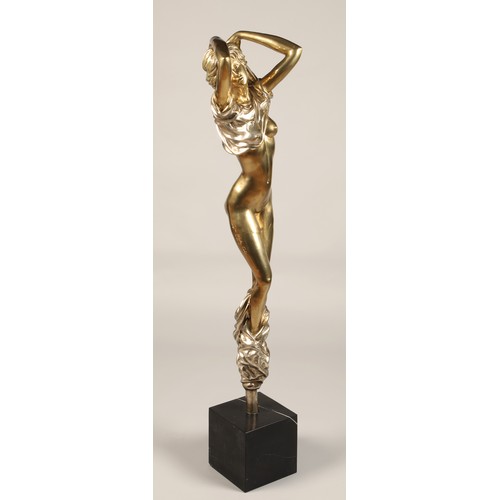 249 - Don Alberto Carlos, large polished bronze figure