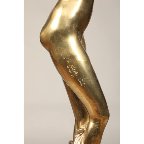 249 - Don Alberto Carlos, large polished bronze figure