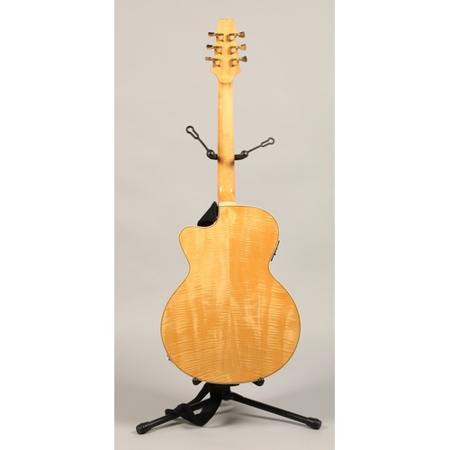 314 - Aria Elecord blonde Fet 100 acoustic electric guitar, serial number 890144 in hard case