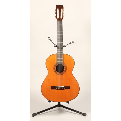 345 - Jose Ramirez III Spanish guitar, labelled ' Modelo De Conservatorio Jose Ramirez R3 Calle de la Paz ... 