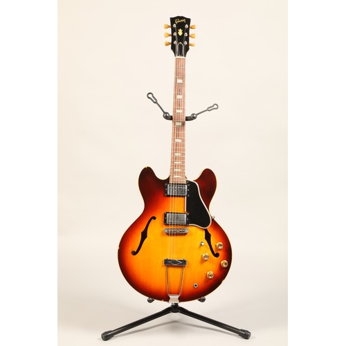 310 - Gibson ES-335 TD guitar, circa 1965, stamped on the back of the headstock 350035, with further orang... 