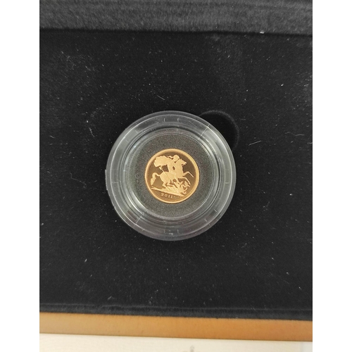 311 - United Kingdom. Royal Mint Limited edition 2011 Gold Proof Sovereign Triple Set comprising of a sove... 