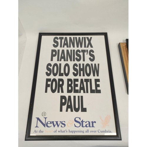 478 - Sir Paul McCartney (Beatles Historical Interest). Signed piano recital songbook and related ephemera... 