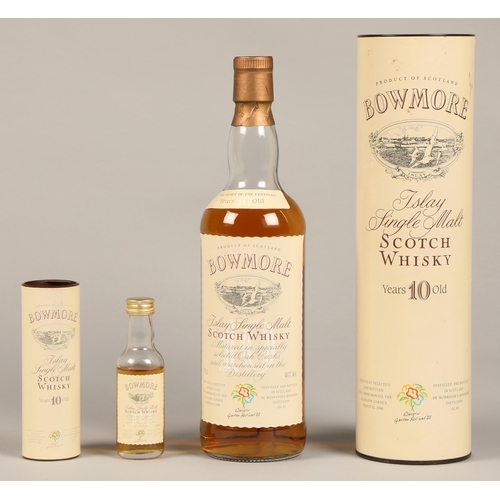 305 - Bowmore Islay Single malt scotch whisky, Glasgow Garden festival, 40 % , 75cl & cardboard tube, ... 