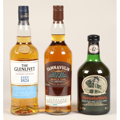 307 - Tamnavulin Speyside single malt scotch whisky, 70cl, 40% vol, Bunnahabhain Single Islay scotch whisk... 