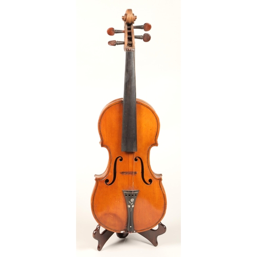 325 - English Violin by Ian Wilson, Carlisle 1909, labelled, length of back 360mm