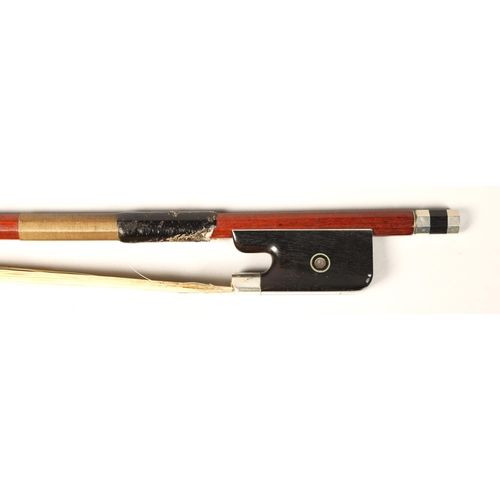 327 - H Paesold Cello bow, octagonal stick, 80 grams,  (restoration to stick at head)