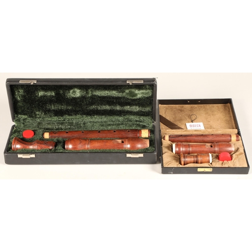 328 - Moeck Descant recorder, no 429 in box with Ariel treble recorder in fitted box (2)