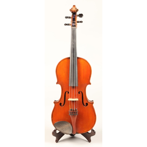 334 - Scottish Violin  by Williamson, Blyth, Edinburgh, circa 1890, Length of back 360mm, labelled, orange... 