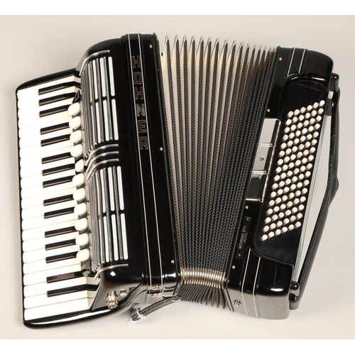 339 - Hohner Morino 374 Musette Accordian, Made in Germany, in Hohner case