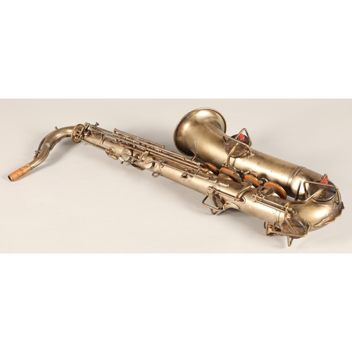 316 - Beuscher C Melody Saxophone, engraved 'The Beuscher Elkhart IND' on the bell and further stamped 175... 