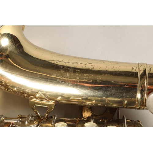 319 - King Cleveland Alto Saxophone, stamped King Cleveland 613 USA on the bell, further stamped 770209, i... 