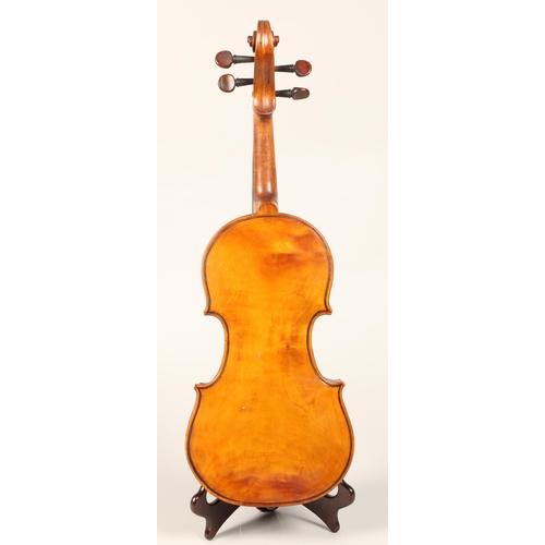 325 - English Violin by Ian Wilson, Carlisle 1909, labelled, length of back 360mm